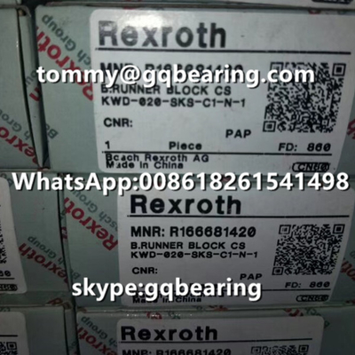 Tipo estreito material de aço bloco padrão de Rexroth R166681420 do corredor da altura SKS do comprimento curto