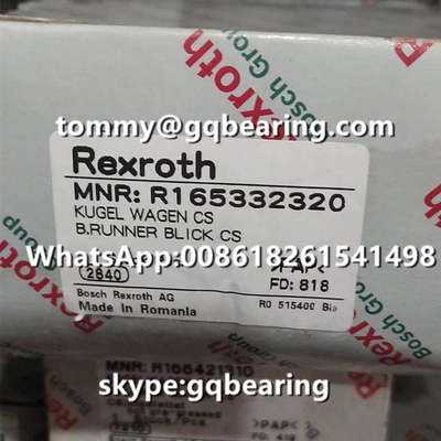 Tipo material de aço bloco linear da flange de Rexroth R165332320 da altura padrão padrão do comprimento
