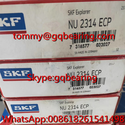 SKF NU2314 ECP Rolamento cilíndrico de rolos NU2314ECP Compressor de ar Rolamento 70x150x51mm