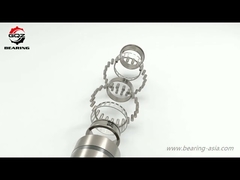 Caixa de engrenagens para automóveis, rolos de agulhas com rolamento de copo tirado de ponta fechada