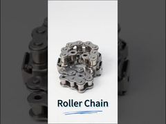 Corrente de rolos de aço inoxidável 08B de precisão padrão para transmissão de transportadores industriais
