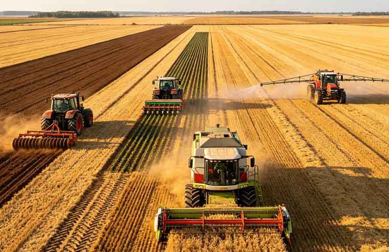Últimos blogs da empresa sobre Rolamentos de Bloco Almofadado em Máquinas Agrícolas: Guia Completo da Preparação do Solo à Colheita