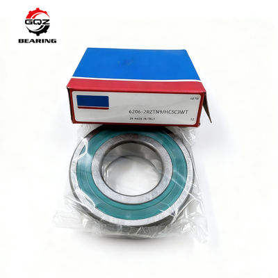 Comprar 6206‐2RZTN9/HC5C3WT Reator híbrido de esferas cerâmicas de ranhuras profundas de 30 × 62 × 16 mm para motor movido por inversor Fabricação em linha