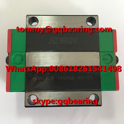 comprar GCR15 Material de aço HIWIN HGW20CB Guia linear tipo flange Fabricação em linha