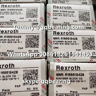 comprar Rexroth R166619420 Material de aço Tipo estreito Corto comprimento Altura padrão SKS Bloco de corredores Fabricação em linha