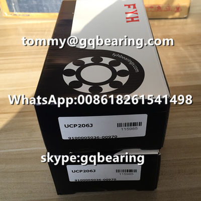 comprar Origem Japão Material de ferro fundido FYH UCP206J Rolamento de esferas de bloco de almofada de dois parafusos Fabricação em linha