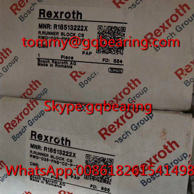 comprar Rexroth R18513222X Roller Rail Runner Block Bosch R18513222X Rolamento linear Fabricação em linha