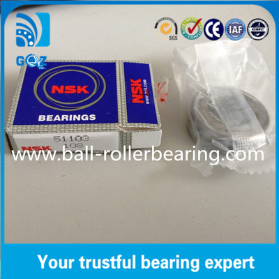 OD 30mm Teel Cage Ball Thrust Bearings 51103 Carga Pesada Certificação ISO9001