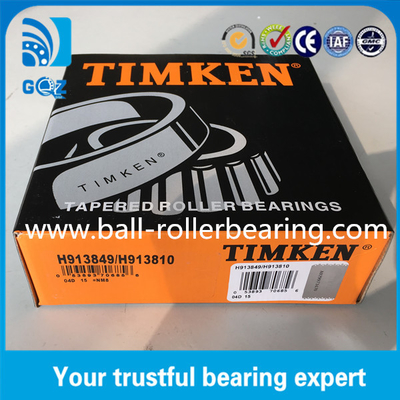 Rolamentos de rolos cónicos de aço cromado TIMKEN H913849 / H913810 ISO9001: 2008