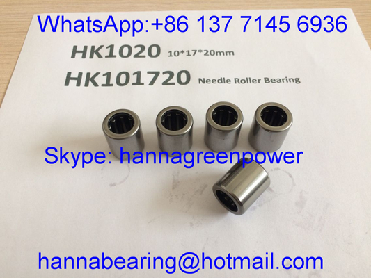 HK101720 / HK1020 / TA1020Z Rolamento de rolos de agulha de taça desenhada com extremidade aberta 10*17*20 mm