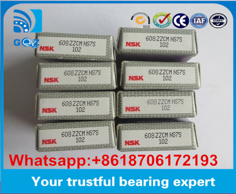 NSK 608ZZ C3 Rolamentos para automóveis NSK 608ZZ Tubos de embalagem 608ZZCM NS7S Tamanho 8*22*7 mm