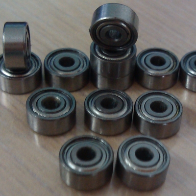 Rolamentos para automóveis de alta velocidade, tamanho R1-5ZZ polegadas Rolamentos de ranhura profunda com escudos
