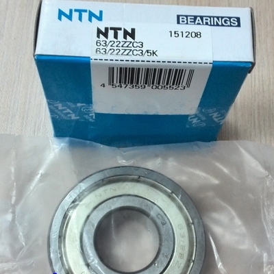 63/22ZZ / 63/22ZZC3 / 63/22DDU / 63-22 Roda de carro de ranhuras profundas de linha única 22*56*16 mm
