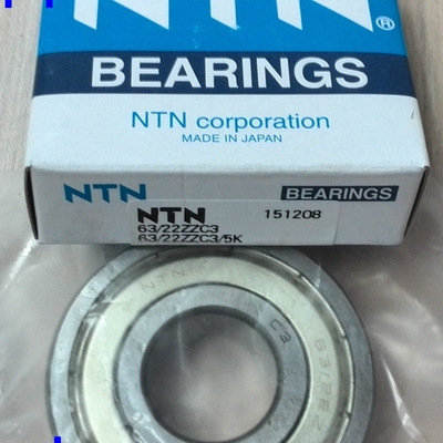 63/22ZZ / 63/22ZZC3 / 63/22DDU / 63-22 Roda de carro de ranhuras profundas de linha única 22*56*16 mm