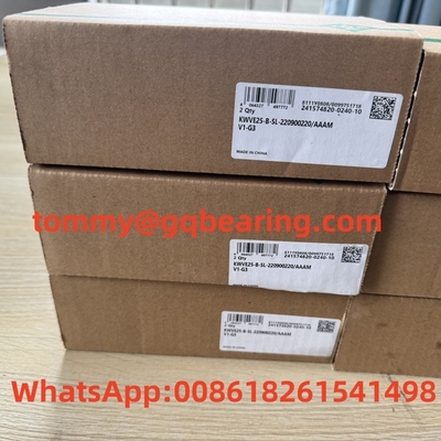 G1 Precision INA KWVE25-B-SL Bloco linear KWVE25-B-SL-220900220/AAAM V1-G3 Rolamento de deslizamento linear de tipo longo estreito