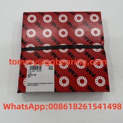 6022 FAG 6022-M-C4 Roda de Esferas de Cageira de Latão de Faixa Única