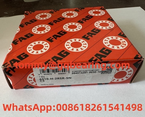 Caixa de aço em chapa FAG 6310-H-2RSR-SN-C3 Rolamento de esferas de ranhuras profundas 50x110x27mm