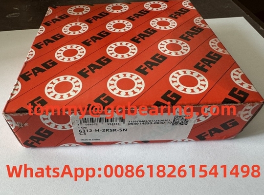 Caixa de aço em chapa FAG 6312-H-2RSR-SN-C3 Rolamento de esferas de ranhuras profundas 60x130x31mm