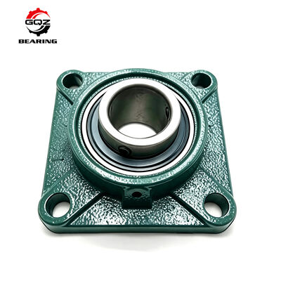 UEF206 2S Square 4-Bolt Flange Bearing Unit, Double 2S Reinforced Rubber Dustproof Seals