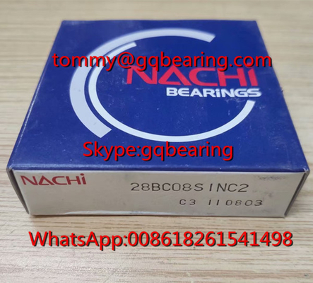 NACHI 28BC08S1NC2 Roda única de rolamento de esferas de ranhura profunda Caixa de engrenagens de rolamento Diâmetro interno 28 mm